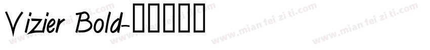 Vizier Bold字体转换
